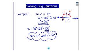 Lesson 1   Trig Equations Nat 5 Revision