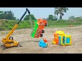 HYDRA TERRAIN VS JCB 3DX AND MINI CAR LOADING TRIPPER TRUCK TATA DRUMPER MAHINDRA 755 SONALIKA VIDEO