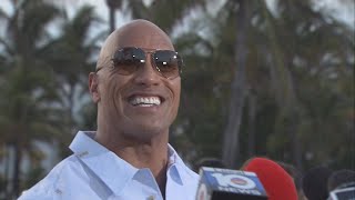 'Baywatch' Star Dwayne Johnson talks to Local 10 about presidential plans