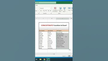 Excel Tips 13 Learn Concatenate Function #shorts