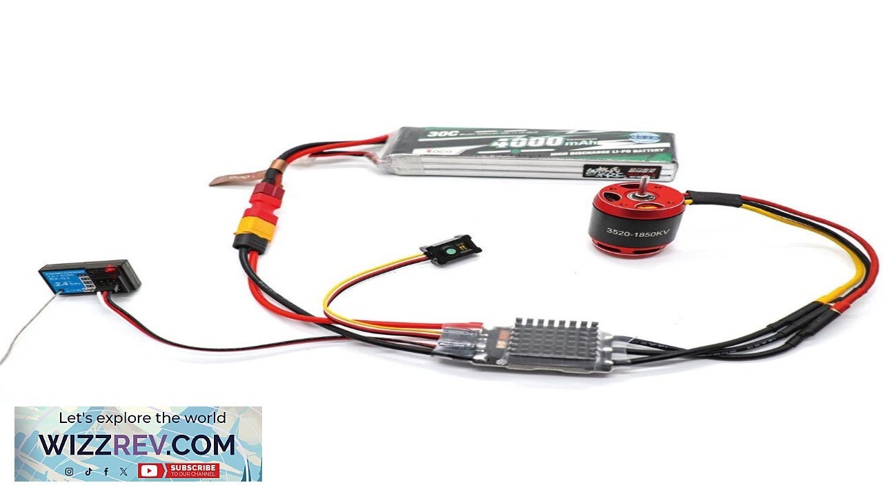 RC Car Parts Brushless ESC 80A AM32 Firmware Adjustable BEC 2 8S USB