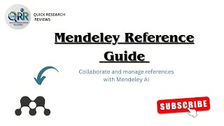 Mendeley Reference Manager | Fast, Easy and Powerful AI tool