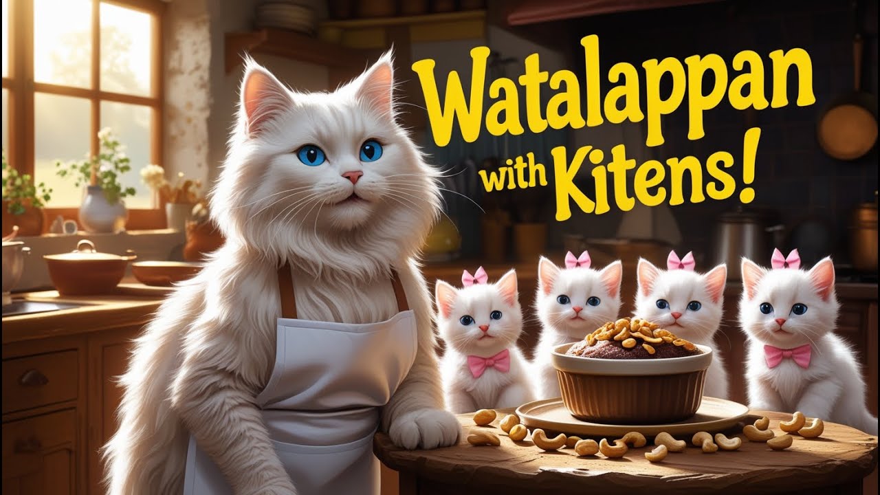 🍮✨ Fluffy Fairy Kittens Make Watalappan - Meowli’s Magical Kitchen 🐾🌞