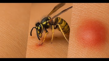 Extreme close-up: steek van een gele jaswesp vastgelegd in verbluffende slow motion!