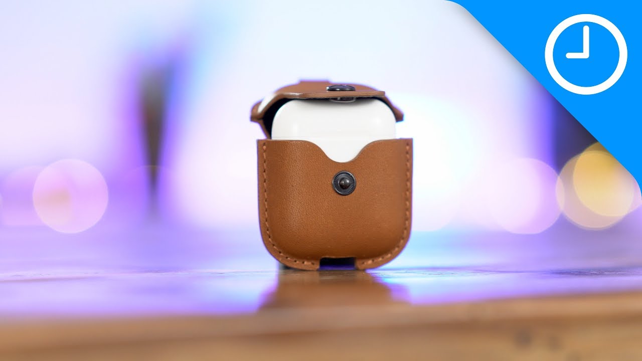 Review: AirSnap leather case for AirPods - YouTube