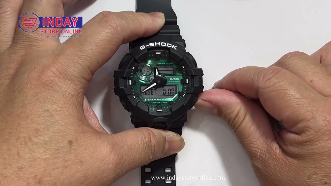 G-SHOCK GA-700 MG module 5522 Details-Review and Tutorial - YouTube