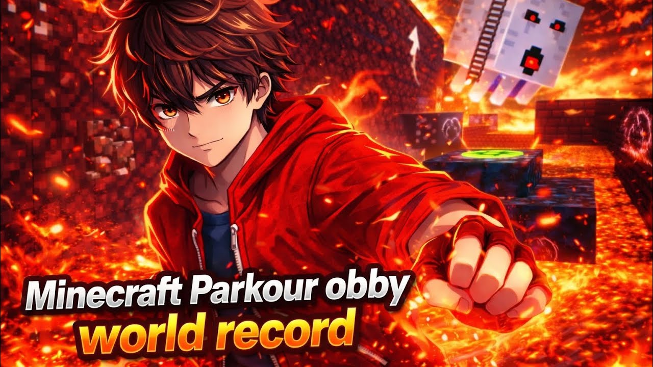 World Record on Minecraft Parkour Obby (