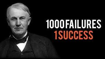 1000 Failures, 1 Success The Real Story of Thomas Edison.