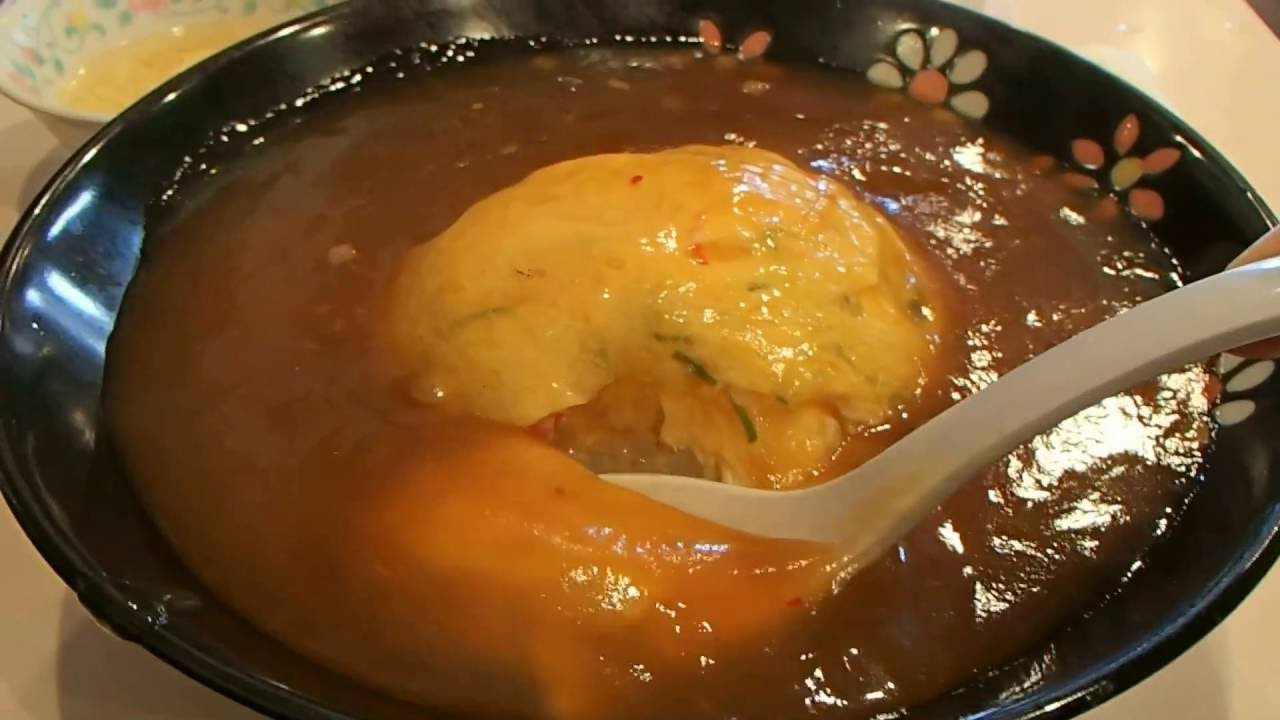 餃子の王将天津飯大盛りあん多めで早送り Youtube