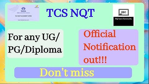 TCS NQT Registration Started | For 2022,2021,2020,2019 Batch | Registration Process | Pattern