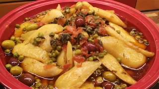 Tajine soussi d'agneau avec des légumes  طاجين سوسي ديال الغنمي بالخضر