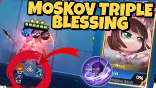HYPER MOSKOV TEST 3 BLESSING SINERGY PAKE RYA SKILL 3 APAKAH BISA !!! MAGIC CHESS
