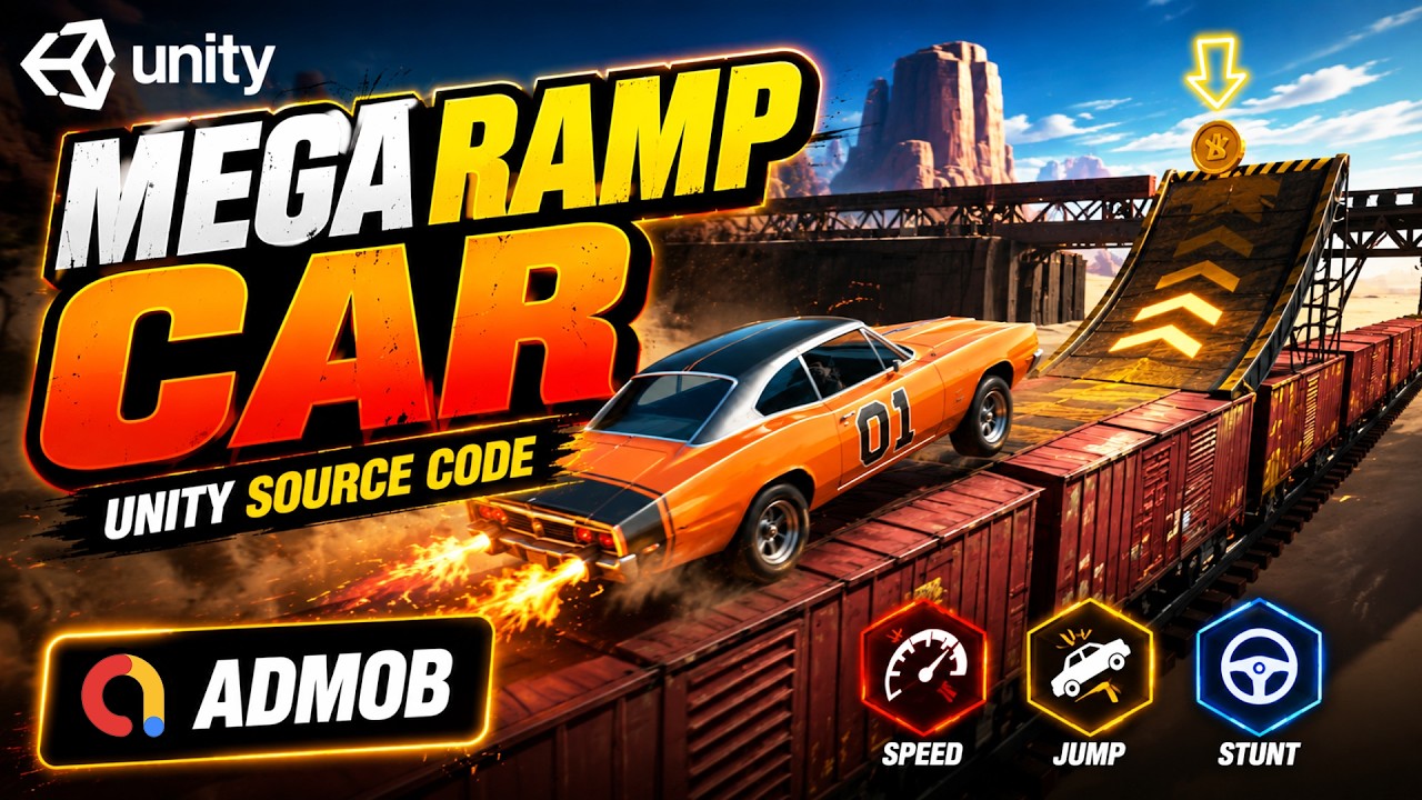 Mega Ramp Car Unity Car Stunt Game | Unity 3D Car Game - YouTube