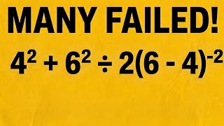 8 out of 100 adults got this right!✅️ Are you among the 8/PEMDAS Rules 