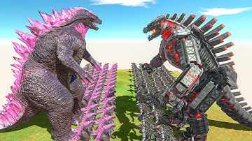Legendary Godzilla War - Growing Evolved Godzilla vs Mechagodzilla, Size Comparison Godzilla