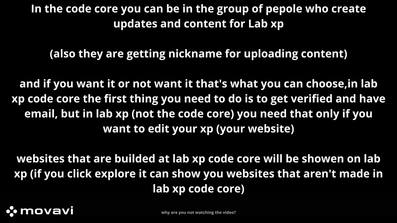 lab xp code core for starters
