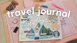 Cozy Travel Journaling with Me | ✈️📓✍️ Mountain Trip Memories & Gouache Painting 🎨🖌