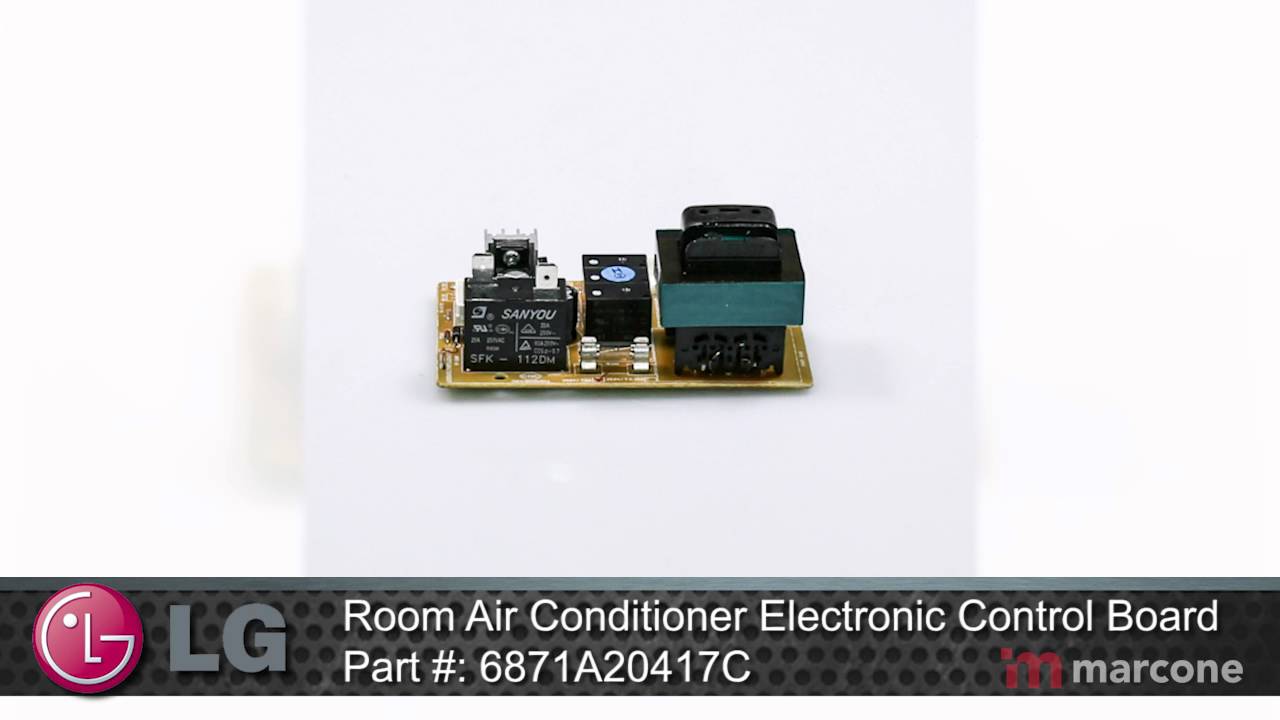 LG Room Air Conditioner Electronic Control Board Part 6871A20417C