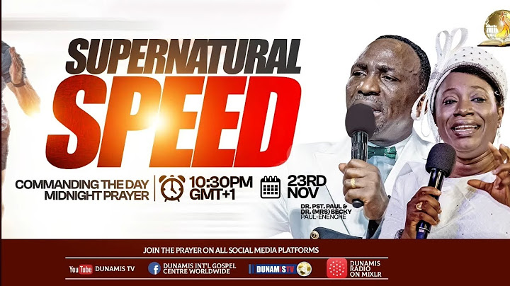 SUPERNATURAL SPEED PROPHETIC DECLARATION AT COMMANDING THE DAY MIDNIGHT PRAYER ON 23-11-2024