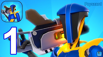 Robot Commander: Mech Wars - Gameplay Walkthrough Part 1 Tutorial Level 1-6 Mech Army Commander