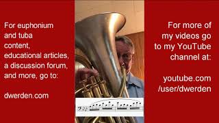 Euphonium Etude #5 from My Book of Rose Etudes. For Euphonium or Baritone Horn. (Excerpt/Sample) Baritone Etude 2 Pg 5