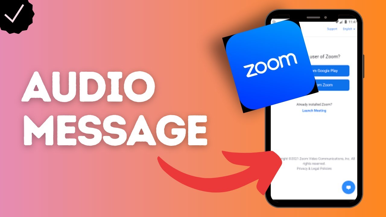 How to send audio message on Zoom?