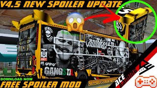 🔥 BUSSID V4.5 NEW SPOILER UPDATE 😱 | FREE SPOILER MOD DOWNLOAD 🚍💨🚨 