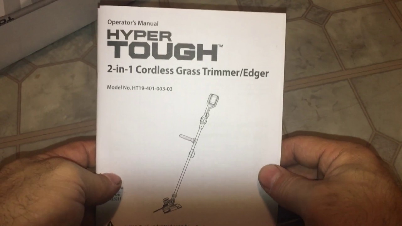 hyper tough cordless trimmer