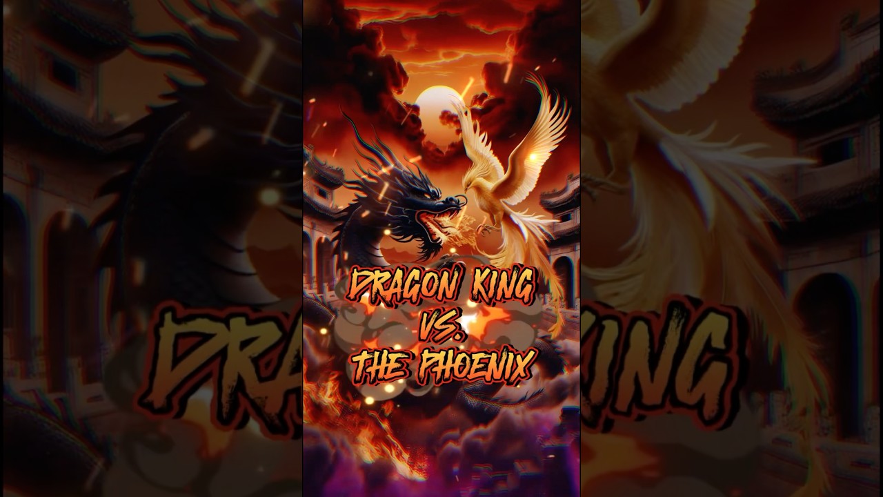 The Legendary Clash Between the Dragon King and The Phoenix from the Chinese Mythology #shorts