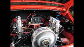 Porsche 911-PMO ITB Engine Startup.  Electromotive Engine Management.