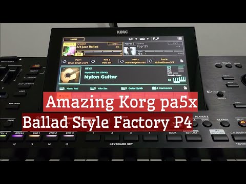 Korg Pa5x - Ballad Style Factory - High Quality Audio - P4