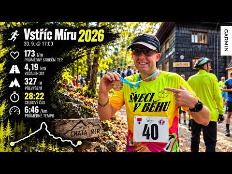 VSTŘÍC MÍRU 2026 🏃‍♂️⛰️ | 4 km do kopce na chatu Mír | Race Vlog