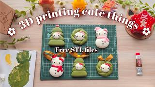⋆˙⟡. 3D printing cute things ✮ sanrio hello kitty cookie ornaments ⋆˙⟡ ⋆ . ݁ ˖🌸+ free STL files