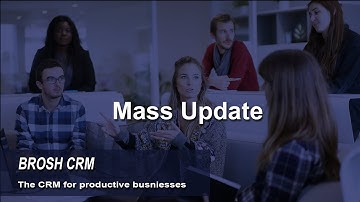 BROSH CRM - Mass update