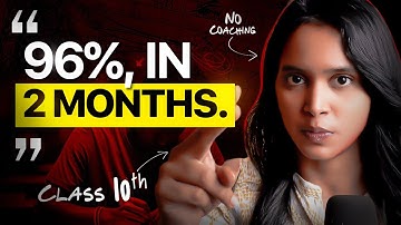How I Scored 96% in Class 10 in Just 2 Months🎯 | *NO COACHING*| Class 10th | CBSE 2026