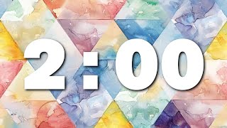 Silent Countdown Timer | Pastel Background | 2 minutes