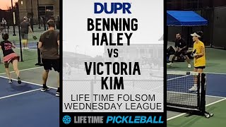 3.5+ Life Time DUPR Pickleball League - Benning/Haley v Victoria/Kim