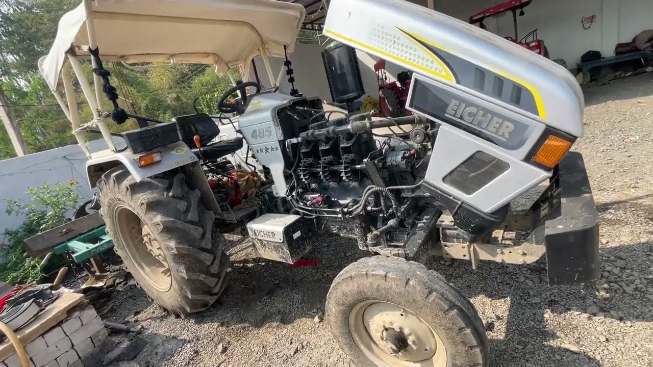 भूसे से बैंड बज गई इस ट्रैक्टर की Eicher 485 Tractor Air Cooling System Block by Straw