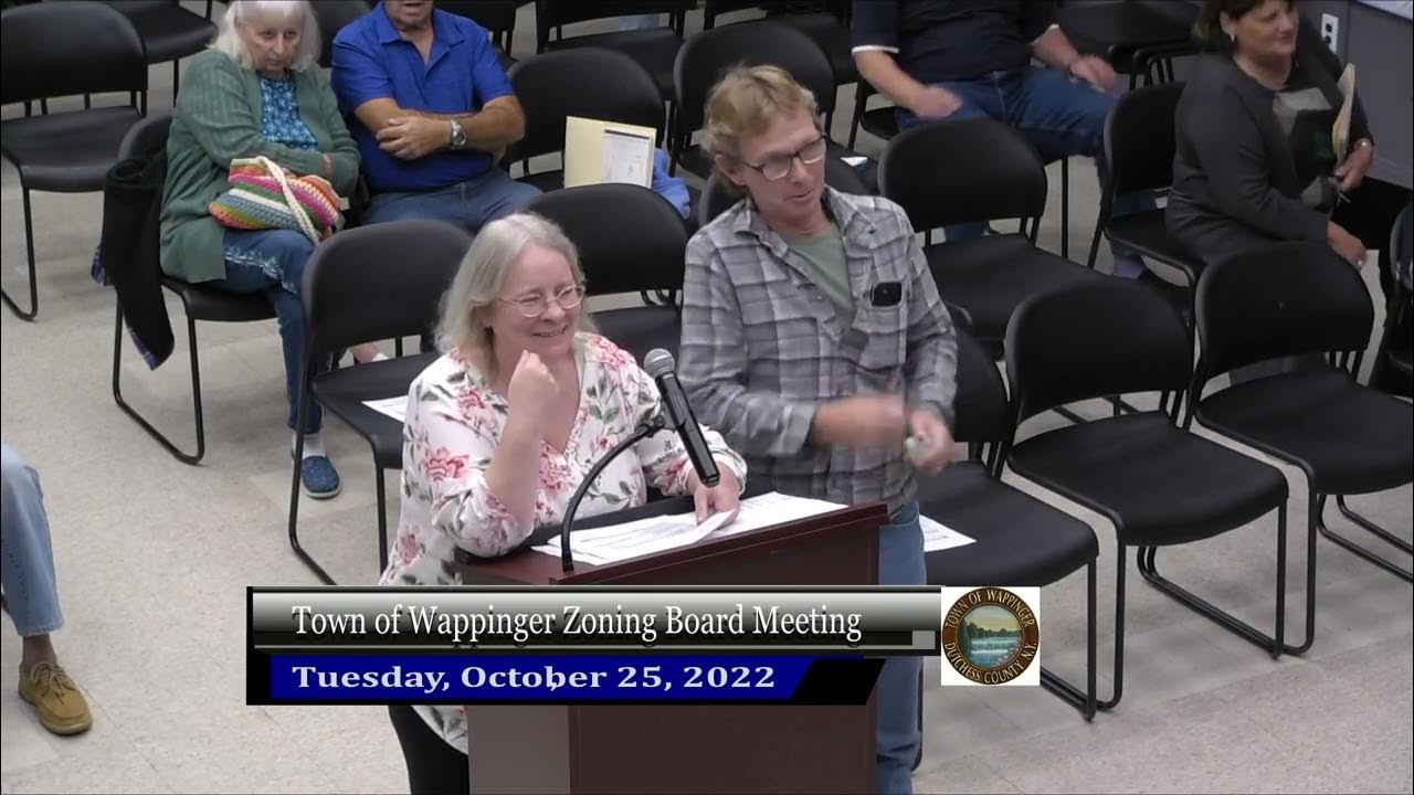 Town of Wappinger Zoning Board Meeting Tuesday, October 25, 2022