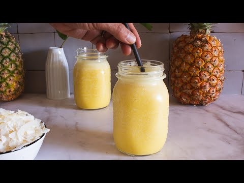3-Ingredient Pineapple Coconut Smoothie