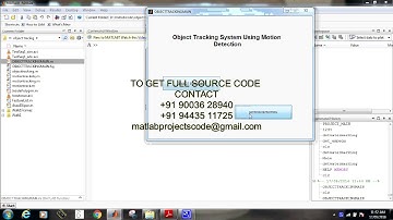 Object tracking using motion detection system matlab projects code