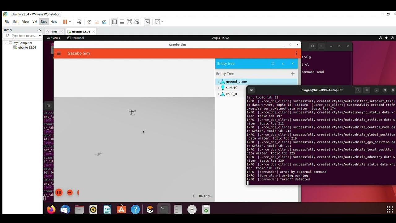 Ubuntu 22 04 ros2 px4 flight test youtube