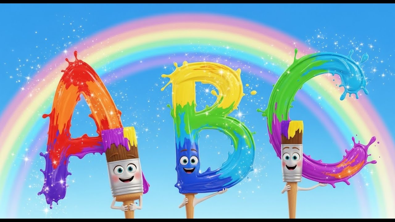 ABC Colors in the Rainbow 🌈 | Learn Alphabet & Colors for Kids | Fun ...