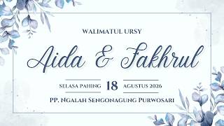 🔴LIVE: Wedding Reception of Ning Aida and Gus Fakhrul Asyiqin - PP. Ngalah - Tuesday, August 18, ...