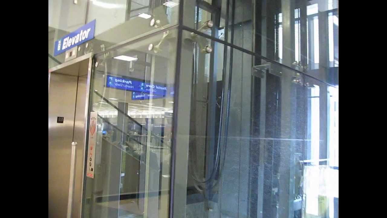 Glass Elevator at Salt Lake City International Airport YouTube
