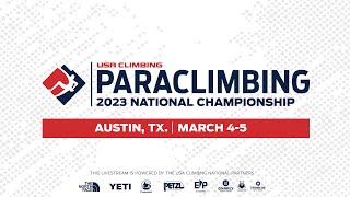 2023 Paraclimbing National Championships - Round 2