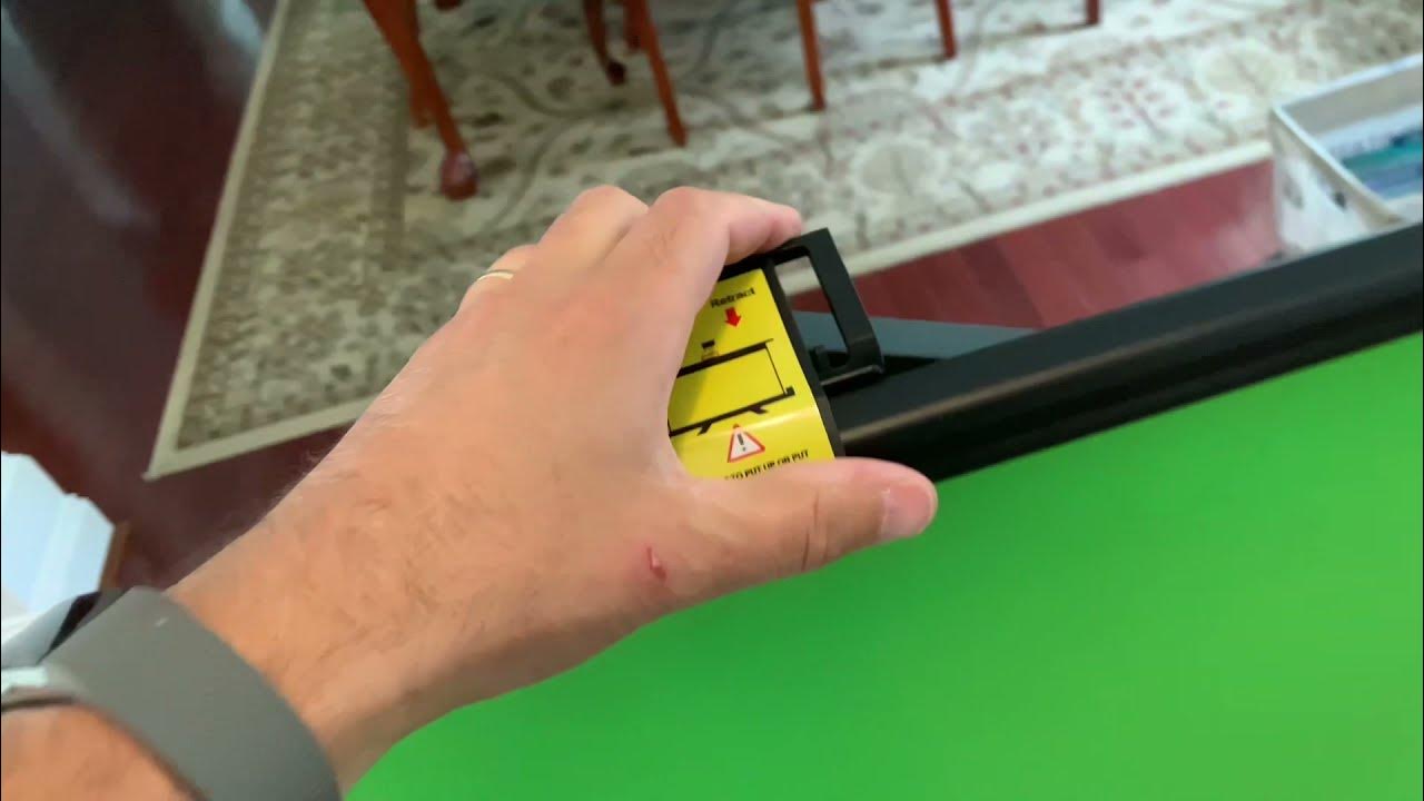 EMART Green Screen Collapsible one hand set up YouTube