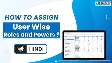 User Wise Role and Powers in Marg Books [Hindi]