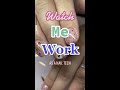 WATCH ME WORK // short rainbow nails inspired by part decorations