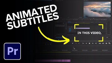 How to Automatically Create Animated Subtitles in Premiere Pro